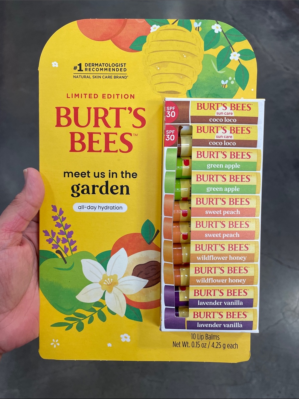 Burt's Bees Lip Balm 10 Pack Limited Edition
